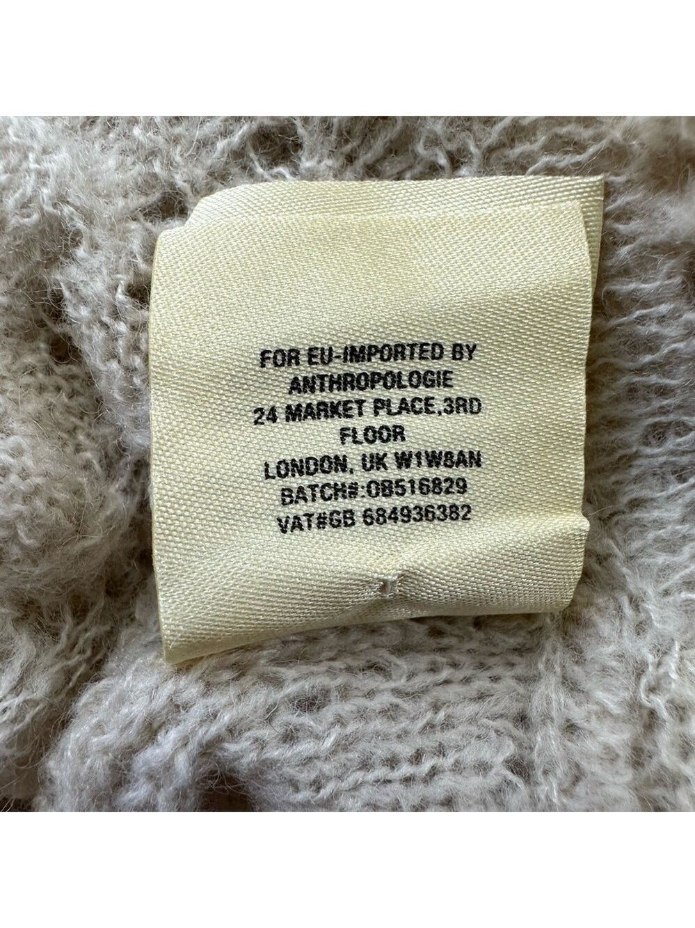 Angel of the North Anthropologie cream pointelle NWT knit vest XS/S boho coastal - Picture 9 of 10